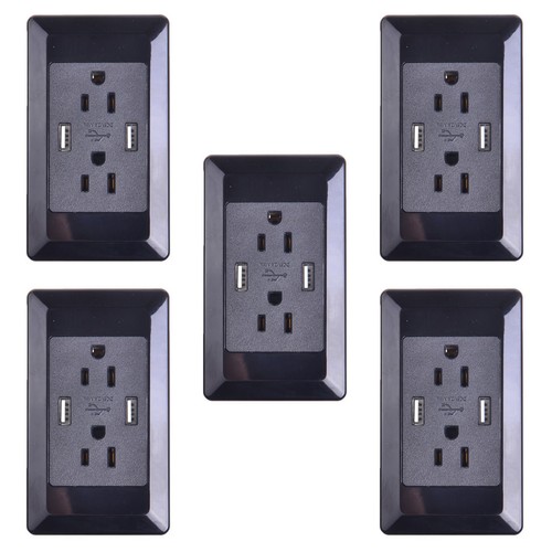 Dual plug electric wall - 5x,