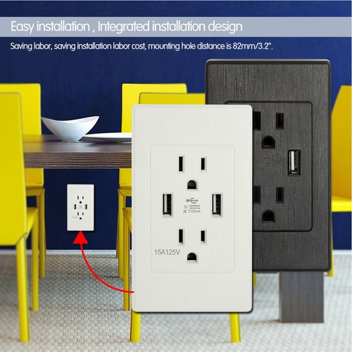 Dual usb wall outlet - usb, fast