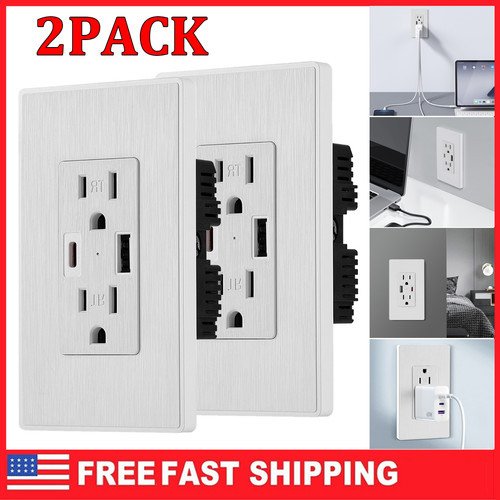 2pcs usb type dual - usb, port
