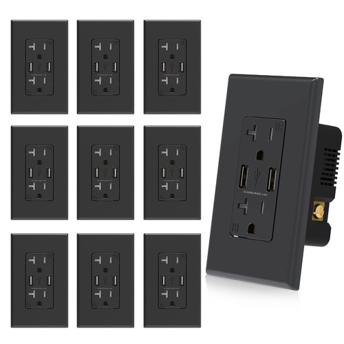Elegrp usb wall outlet - wall, dual